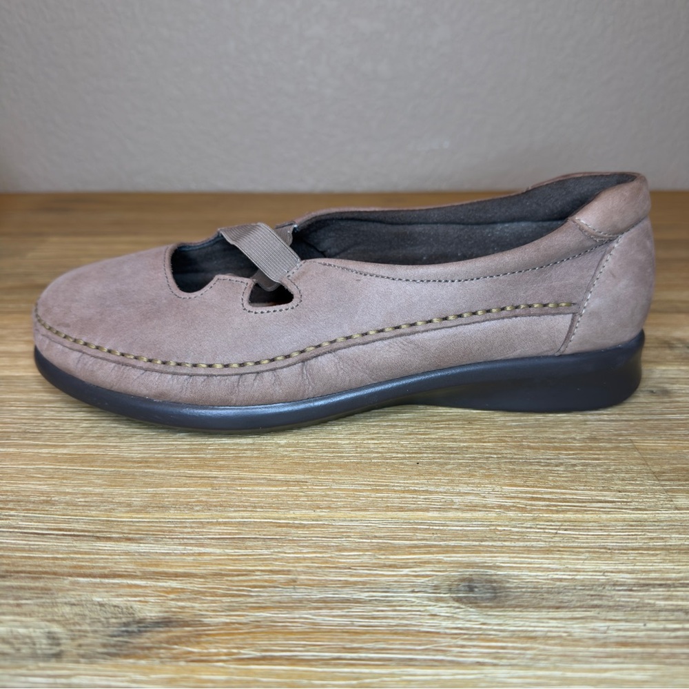SAS Crissy Slip On Loafers Women's 9 WW Tan Praline Nubuck Comfort Moccasin - Picture 3 of 13